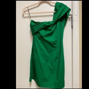 Womens XS Green Zara Dress NWT